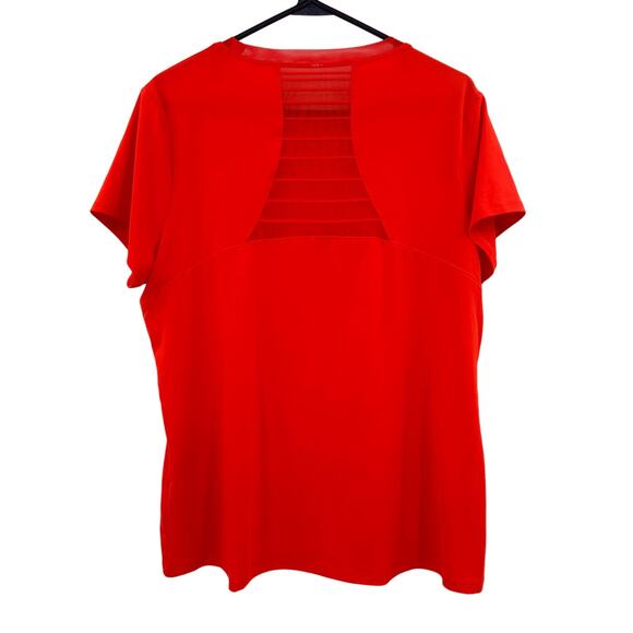 Under Armour size XL short sleeve athletic t-shirt tee‎ top bright red orange - Picture 2 of 4
